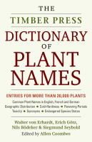 The_Timber_Press_dictionary_of_plant_names